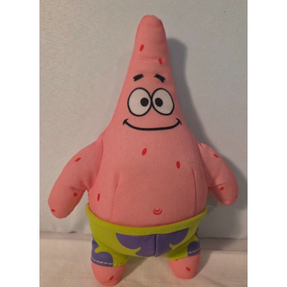 Patrick Star Plush SpongeBob SquarePants Stuffed Toy Nickelodeon Pink 8in
